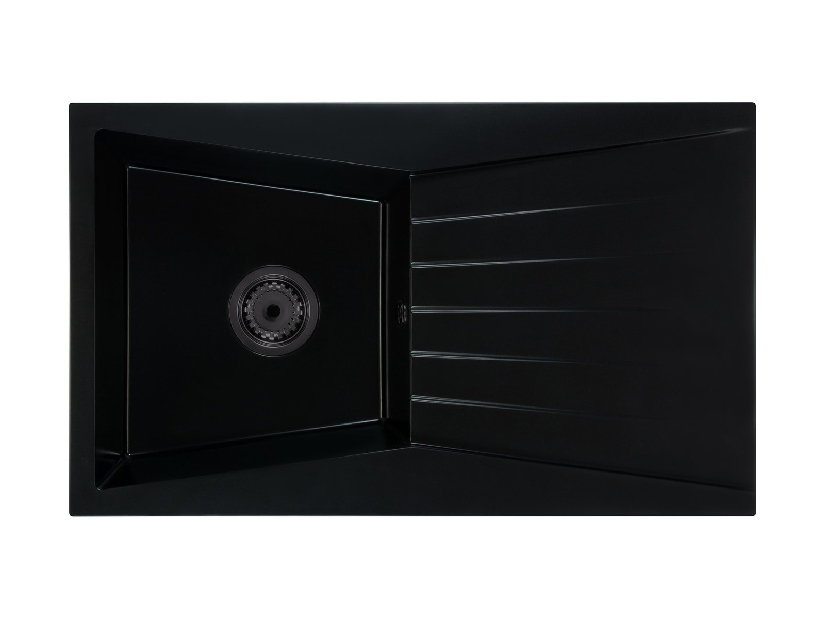 Kuchyňský dřez Ragod (černá) (bez otvoru pro baterii) (P)