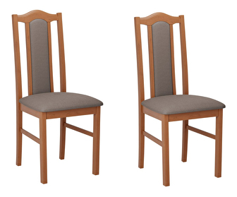 Set 2 ks. jídelních židlí Dalem II (olše + šedá) *bazar