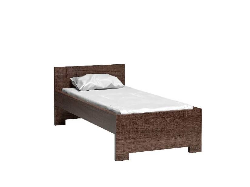 Jednolůžková postel 90 cm Vega 20 (s roštem) (dub santana tmavý)