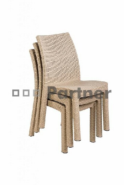 Zahradní židle Puket písková (um. ratan)