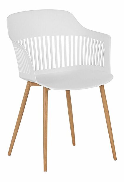 Set 2 ks. jídelních židlí BARCA (bílá)