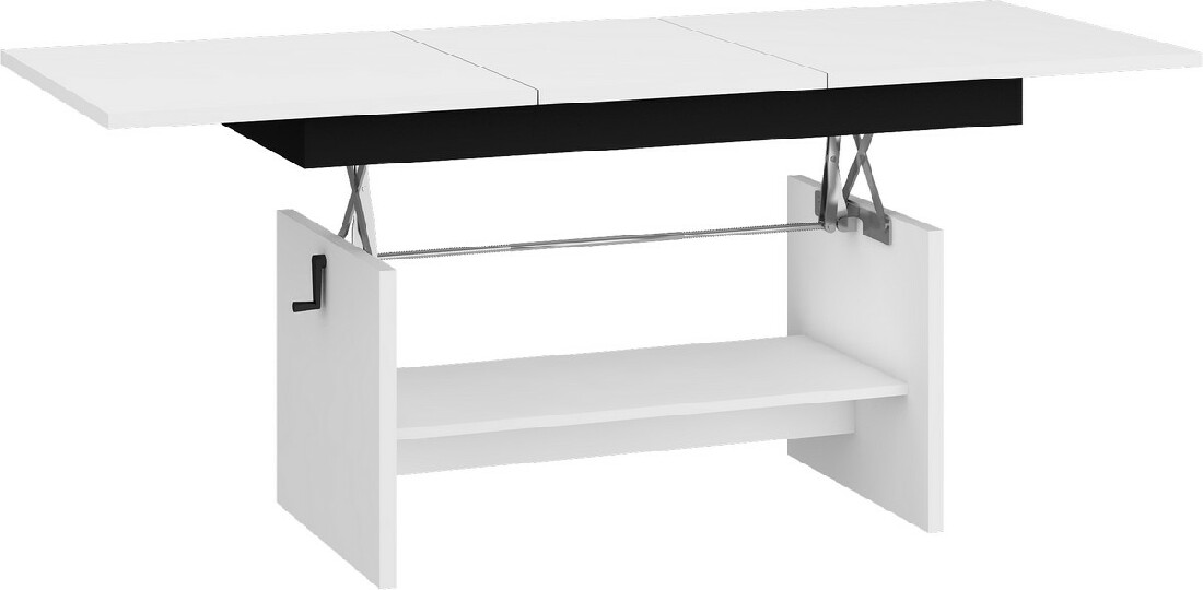 Konferenční stolek Dalston Bílá + černá