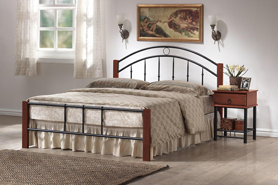 Manželská postel 160 cm Porto (s roštem)