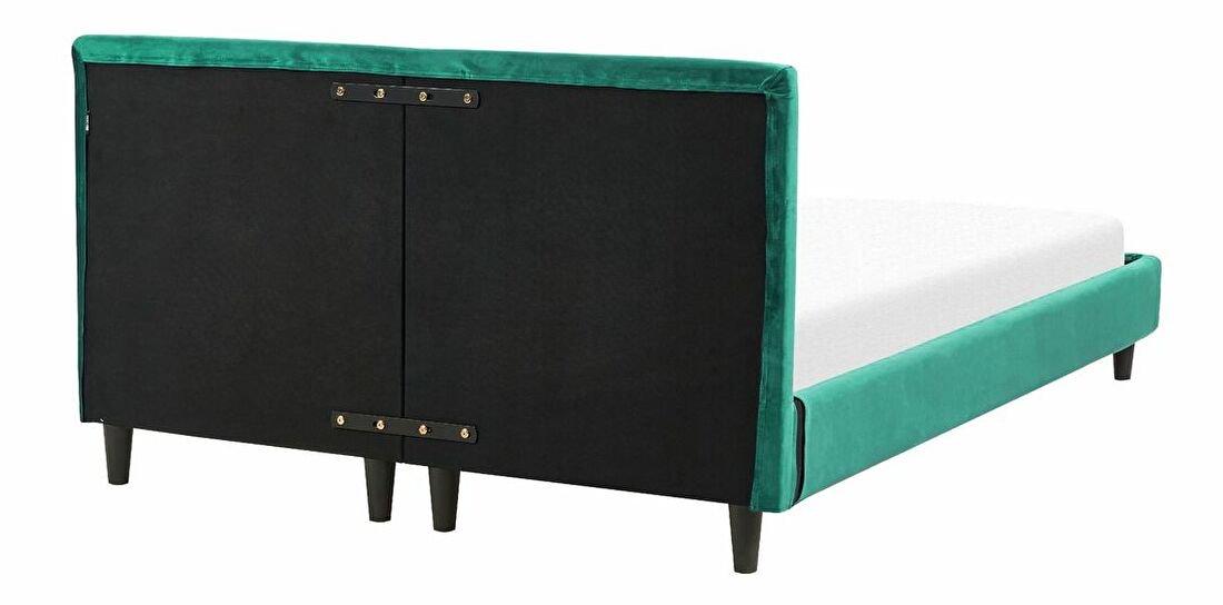 Manželská postel 140 cm Ferdinand (zelená) (s roštem)