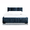 Čalouněná postel 140x200 cm Veggie (modrá)