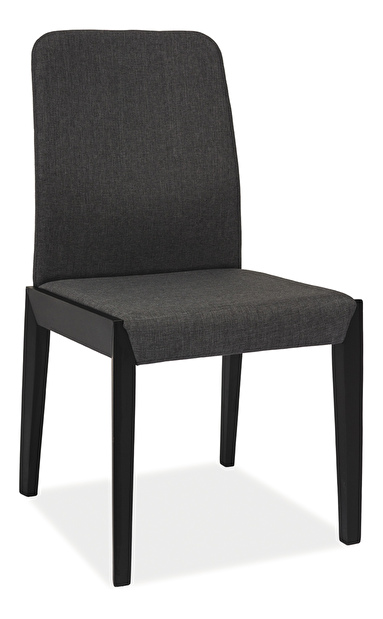 Jídelní židle Filo (černá + tmavěšedá)