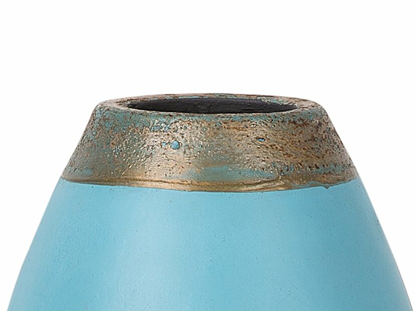 Váza CORIBA 32 cm (keramika) (modrá) *výprodej