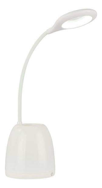 Stolní svítidlo LED Margaery 58324 (moderní/designové) (bílá + satinovaná) (Stmívatelné)