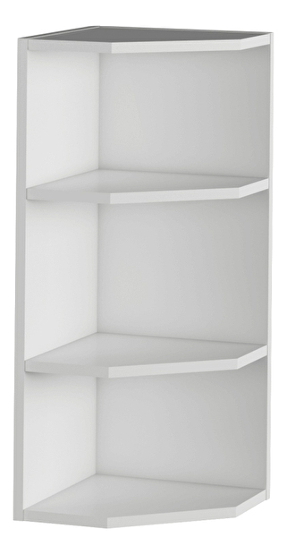 Rohová horní kuchyňská skříňka Janne Typ 3 (bílá) *výprodej