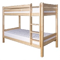 Patrová postel 90 cm LK 136 (masiv)