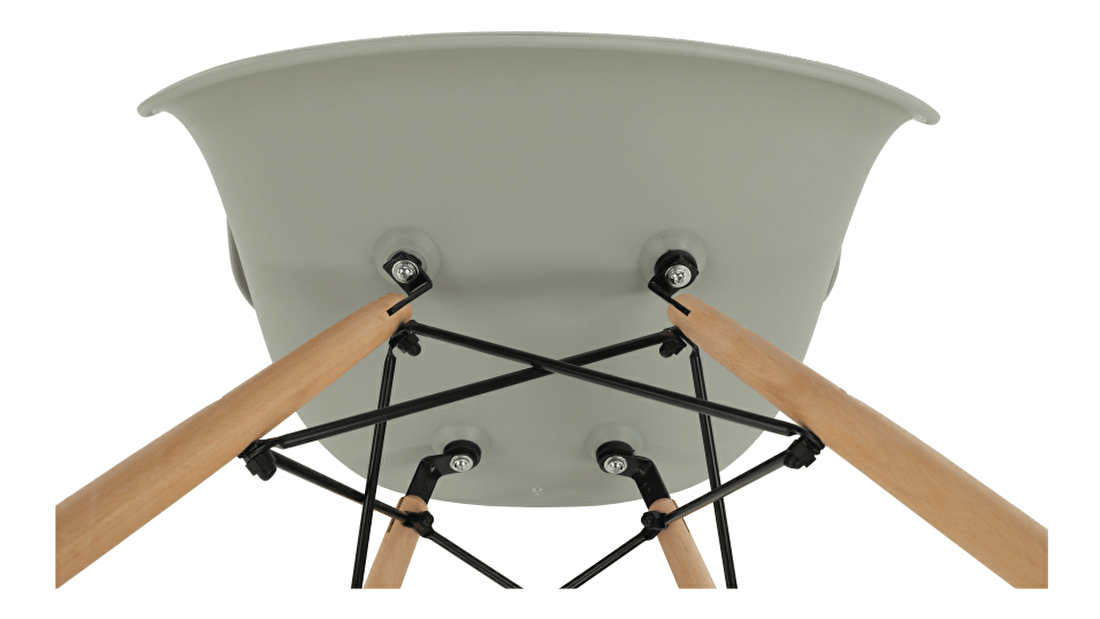 Jídelní židle Damon (šedá + buk)