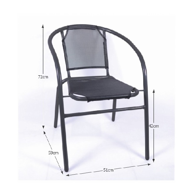 Zahradní židle Lestra (tmavě šedá)