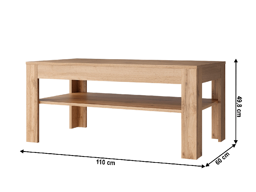 Konferenční stolek Mateo 110 (dub wotan) *výprodej