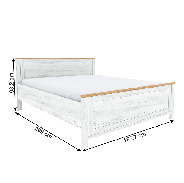 Manželská postel 160 cm Soleus Z2