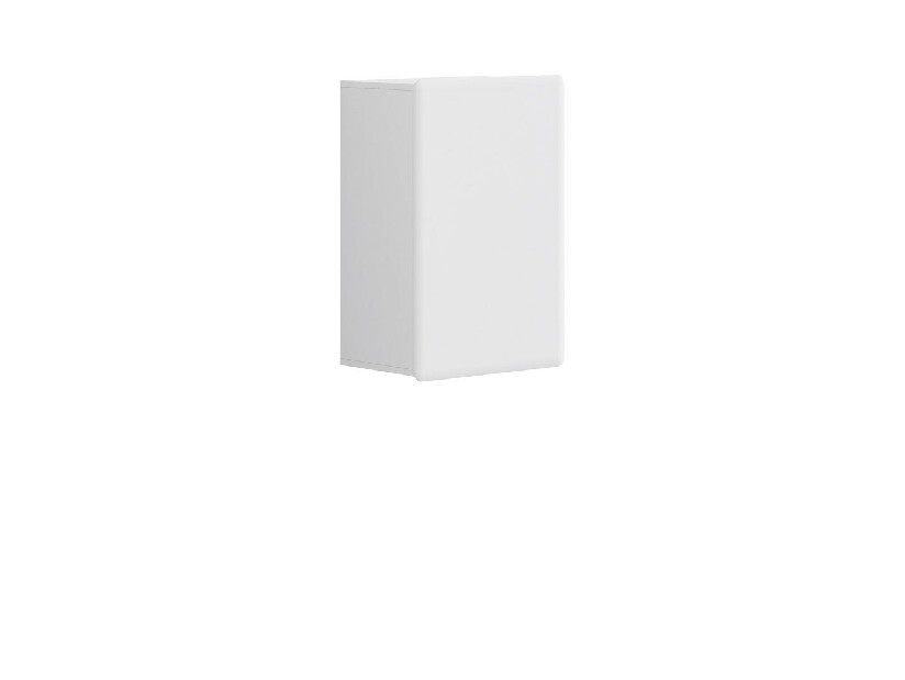 Skříňka na stěnu BRW Possi Light SFW1D/8/5 (bílá + lesk bílý)
