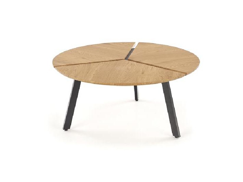 Konferenční stolek Letha (přírodní dřevo + černá)
