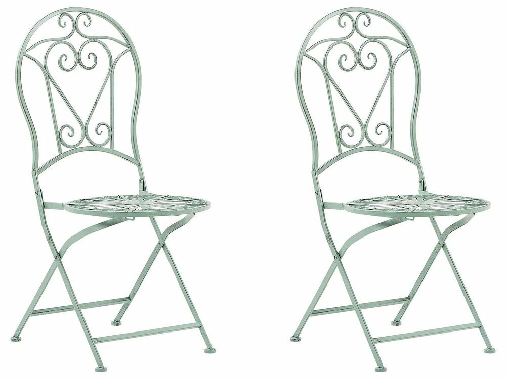 Set 2 ks. zahradních židlí TIRRO (světle zelená)