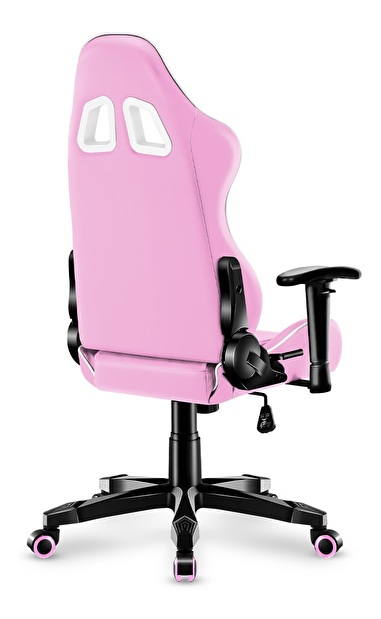 Dětská herní židle Rover 6 (bílá + růžová)