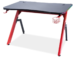 PC stolek Babara (černá + červená)