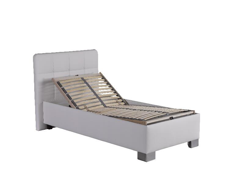 Jednolůžková postel 90 cm Blanár Kelly (bílá) (s roštem a matrací Nelly)