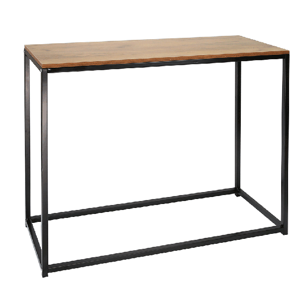 Konzolový stolek Kembi (dub + černá)