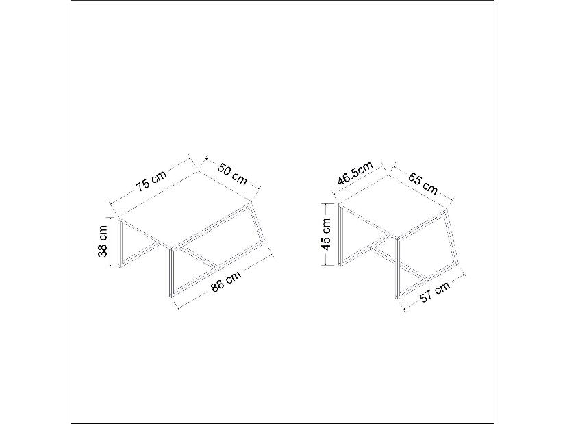 Konferenční stolek Minimol (bílá)
