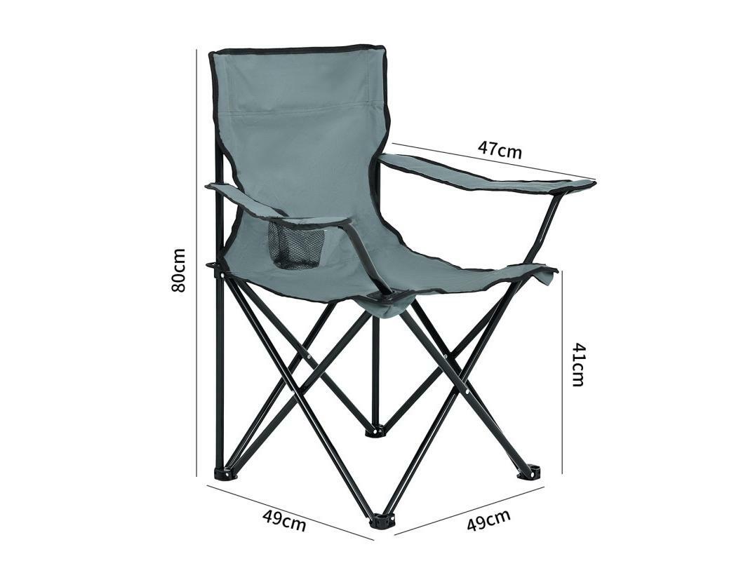 Kempová židle Antler (šedá)