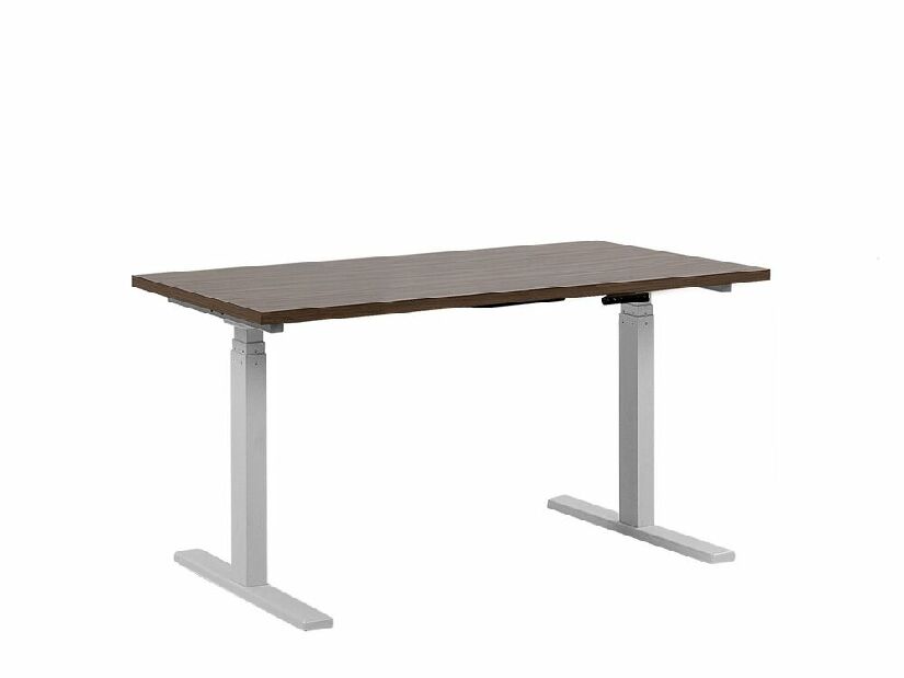 Psací stůl 160 Upgo II (tmavé dřevo) (elektricky nastavitelný)