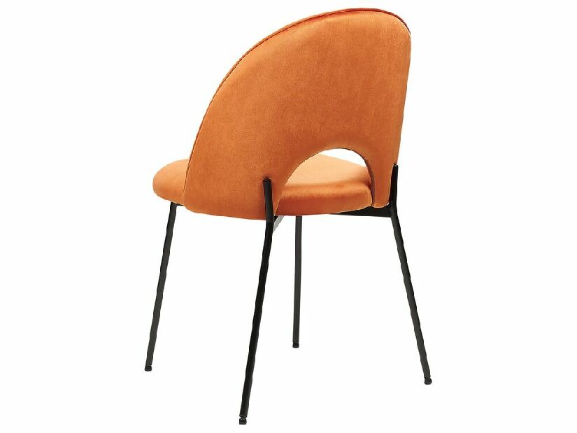 Set 2 ks jídelních židlí Clarissa (oranžová)