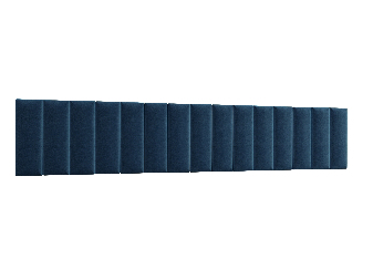 Set 15 čalouněných panelů Quadra 300x60 cm (modrá)