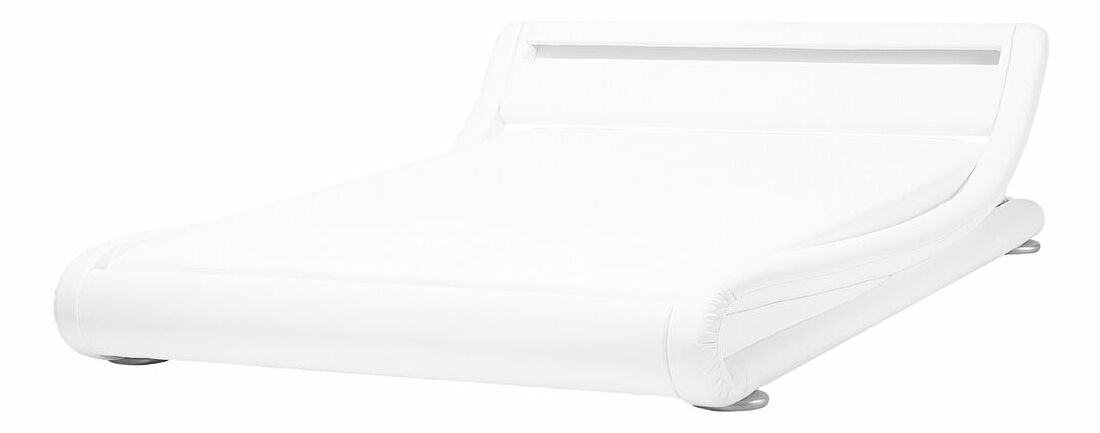 Manželská vodní postel 180 cm Anais (bílá) (s roštem a matrací)