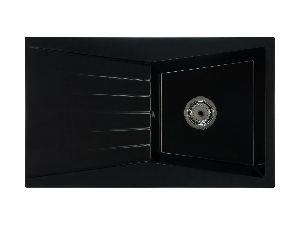 Kuchyňský dřez Ragod (černá) (bez otvoru pro baterii) (L)