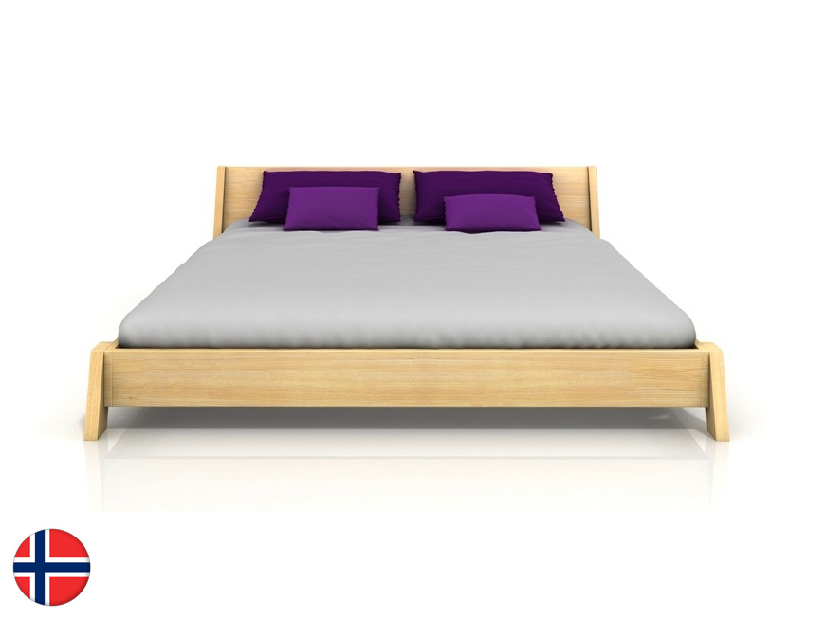 Manželská postel 160 cm Naturlig Skjolden (borovice) (s roštem)