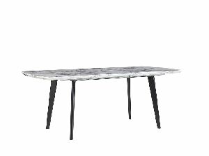 Jídelní stůl MATTILDA (šedá + černá) (pro 6 až 8 osob)