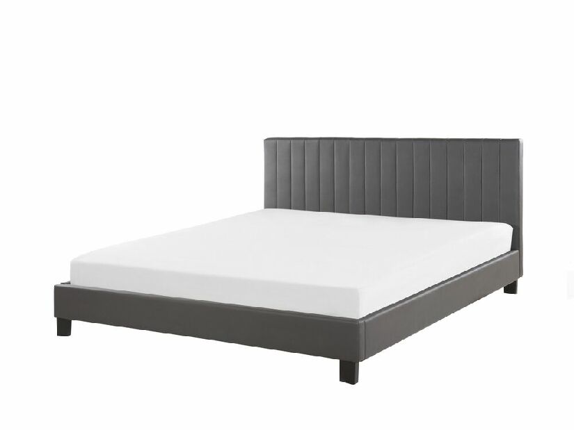 Manželská postel 160 cm PARASO (šedá) (s roštem)