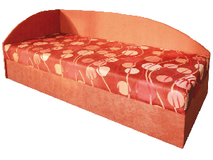 Jednolůžková postel (válenda) 80 cm Mamie (s molitanovou matrací) (L)