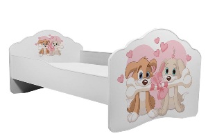 Dětská postel 160x80 cm Cassi (S roštem a matrací) (pes)