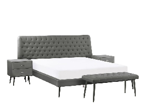 Ložnice ESONNA (s postelí 160x200 cm) (šedá)