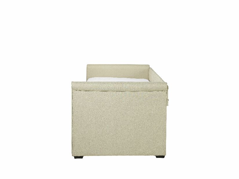 Rozkládací postel 80 cm LISABON (s roštem) (béžová)