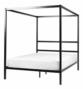 Manželská postel 140 cm Lesta (černá)