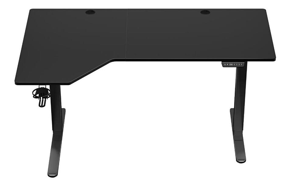 Rohový PC stolek Hyperion 9.1 (černá)