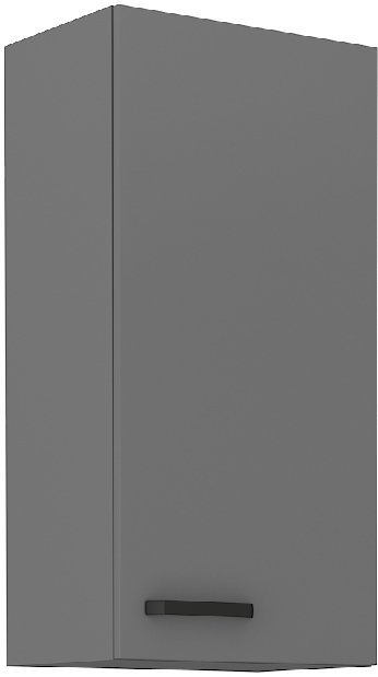 Horní kuchyňská skříňka Nesia 45 G-90 1F (Antracit)