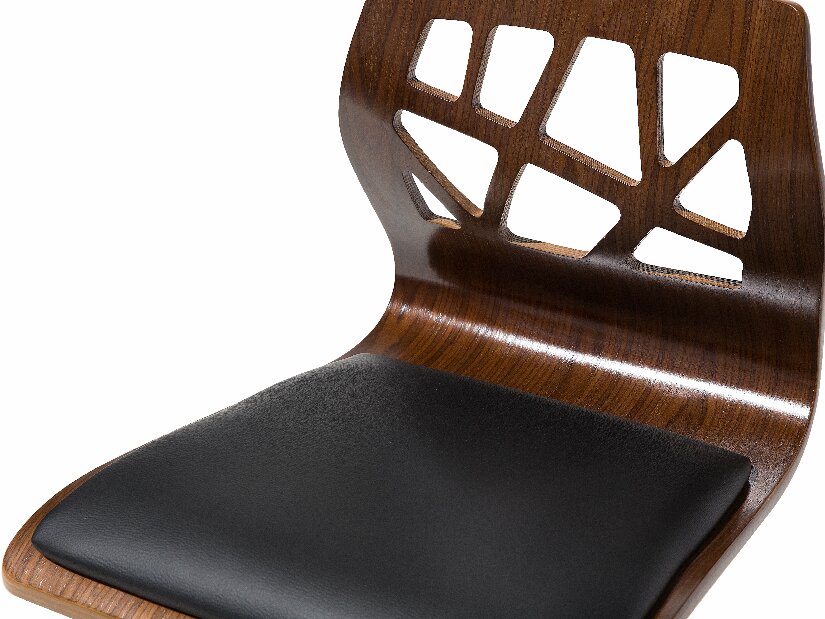 Barová židle Peterson (tmavé dřevo)