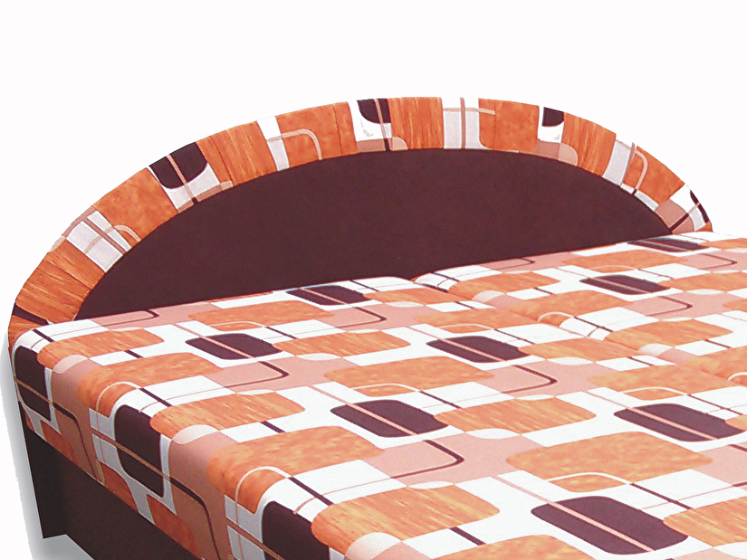 Manželská postel 160 cm Elena (hnedá) (s matrací)