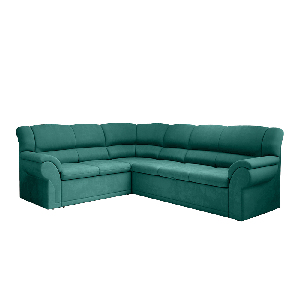 Rohová sedačka Kenfast (smaragdová) (L)