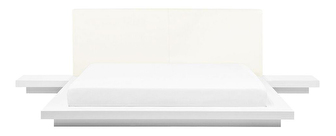 Manželská vodní postel 160 cm Zendaya (bílá) (s matrací)