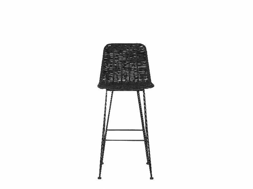 Set 2ks. barových židlí Castel (černá)