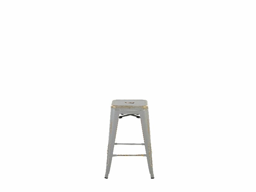 Set 2ks. barových židlí Cabriot (stříbrná)