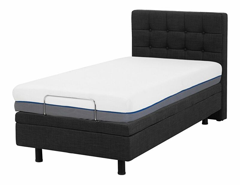 Jednolůžková postel 90 cm DUCHE (šedá)