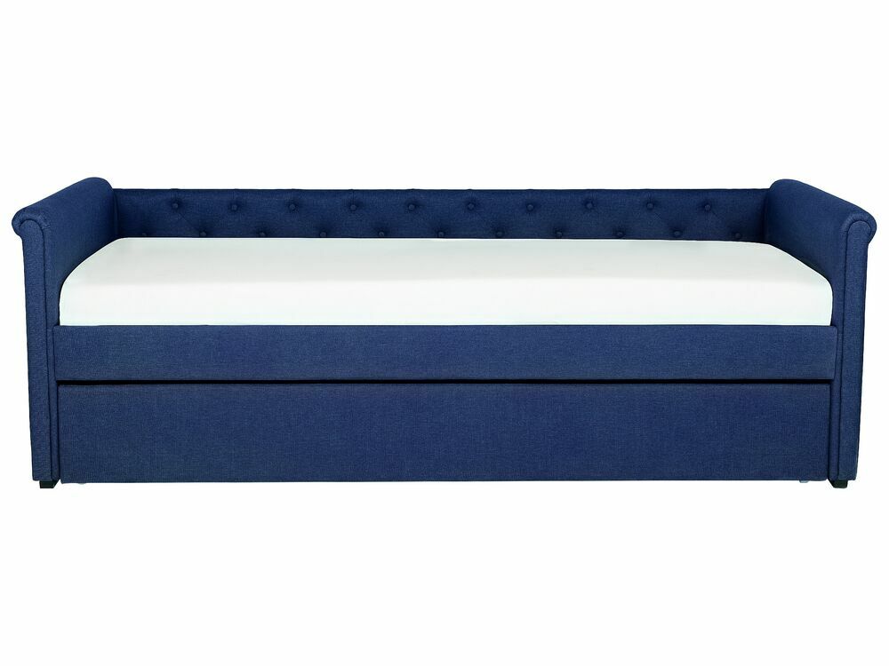 Rozkládací postel 80 cm LISABON (s roštem) (modrá)